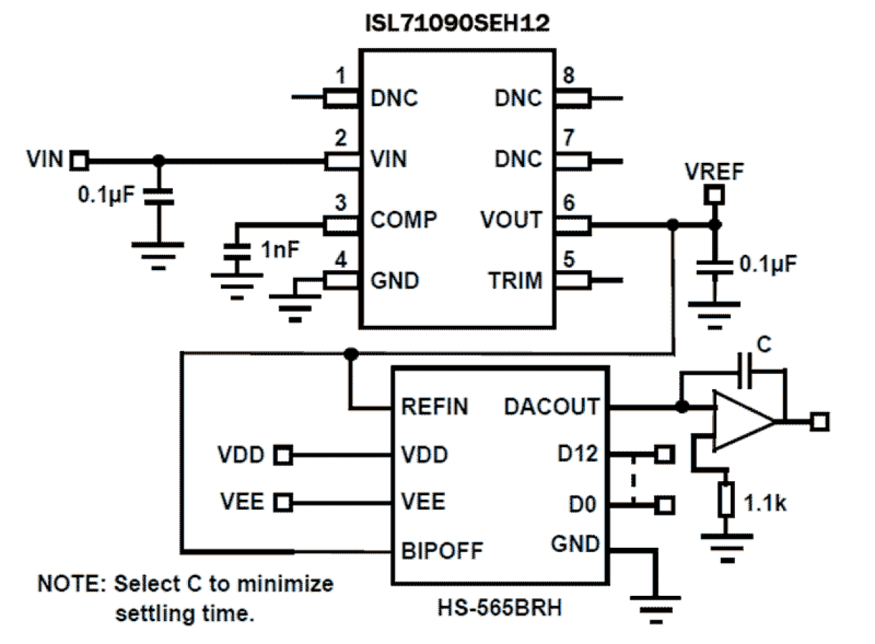 ISL71090SEH12 Functional Diagram