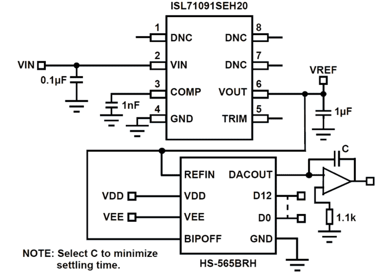 ISL71091SEH20 Functional Diagram