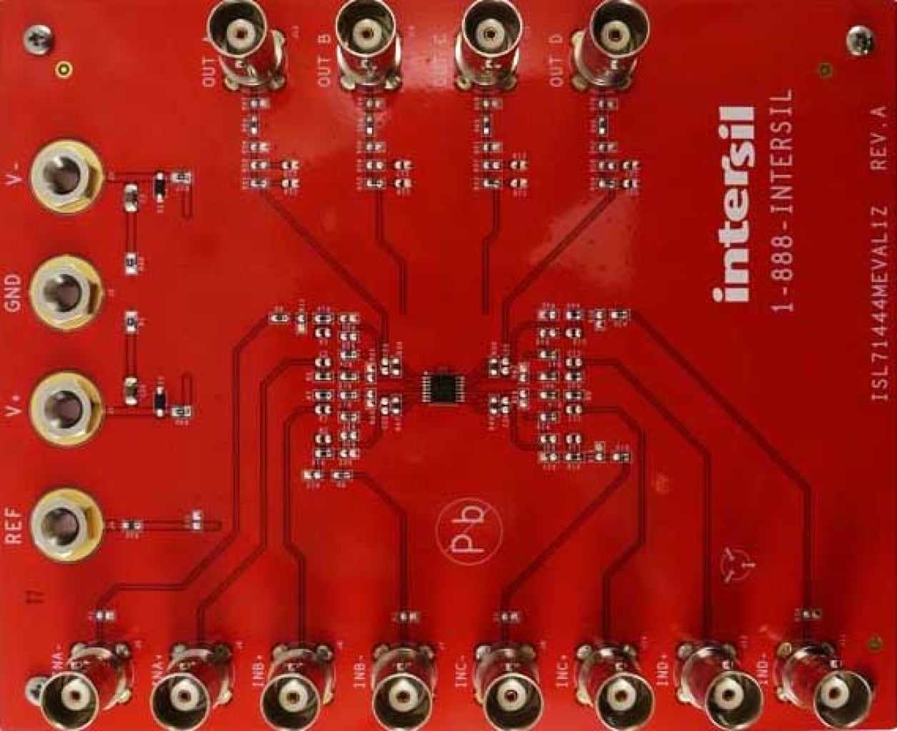 ISL71444MEVAL1Z - Radiation Tolerant 40V Quad Op Amp Evaluation