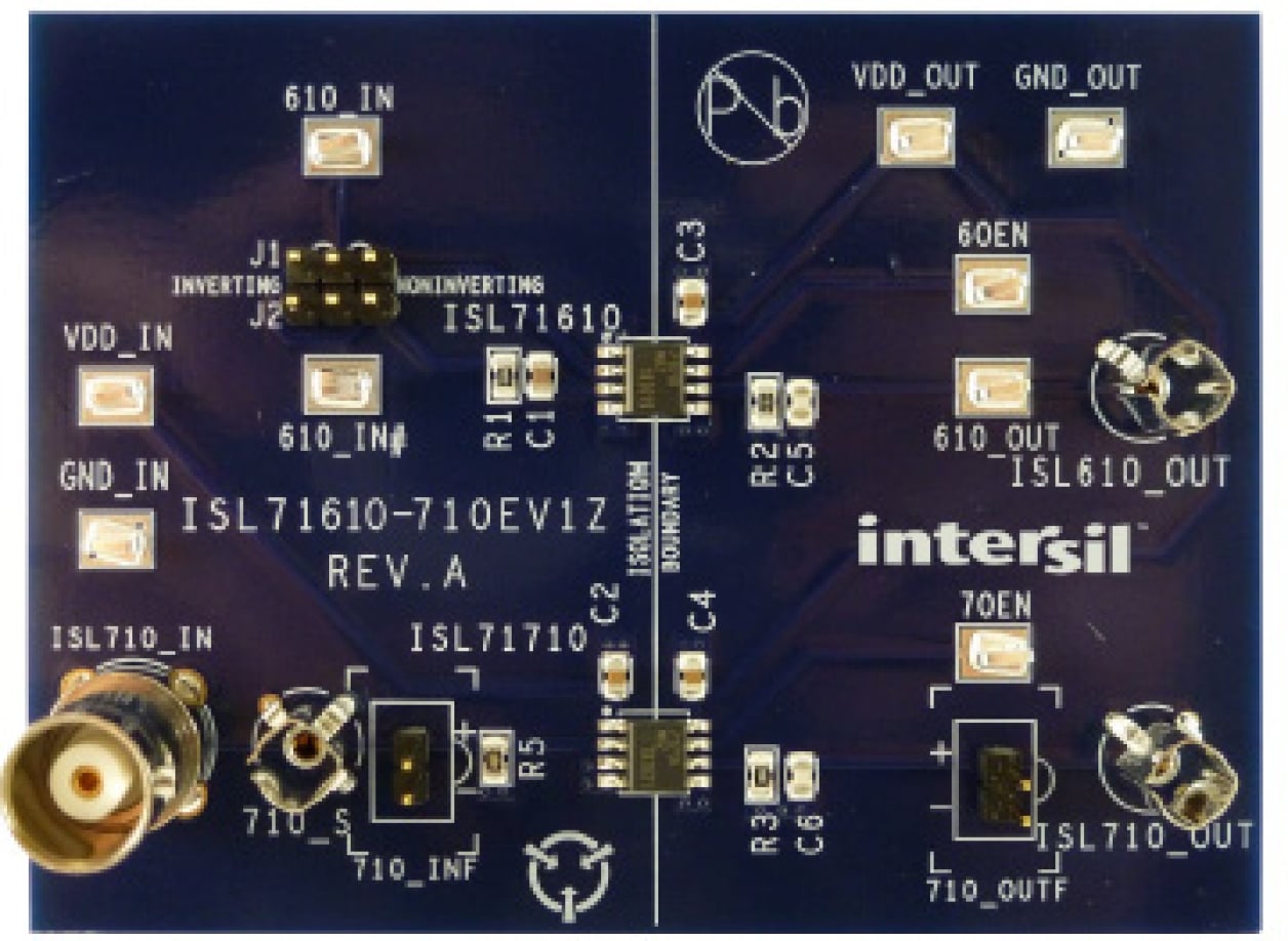 ISL71610-710EV1Z - Radiation Tolerant/Hardened Digital Isolators