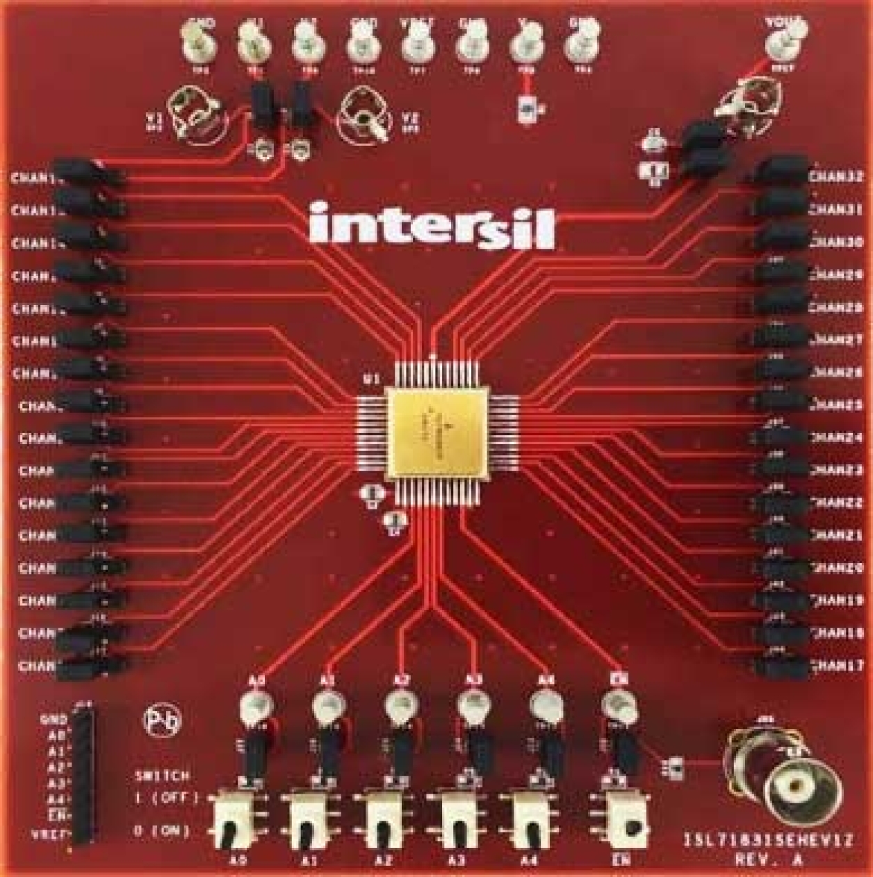 ISL71831SEHEV1Z - Radiation Hardened 5V, 32-Channel, High ESD
