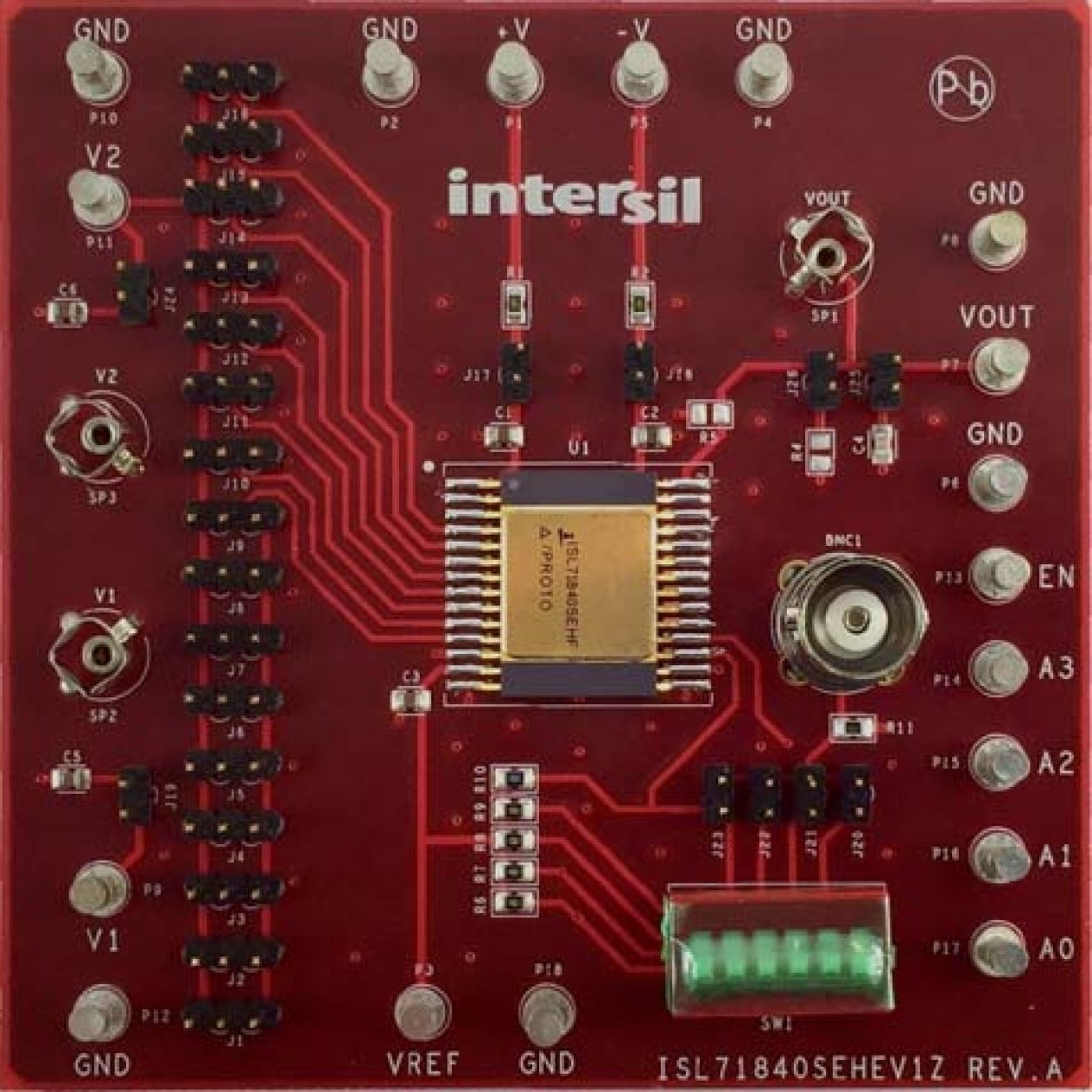 ルル ISL71840SEHEV1Z - Radiation Hardened 16-Channel Analog Multiplexer