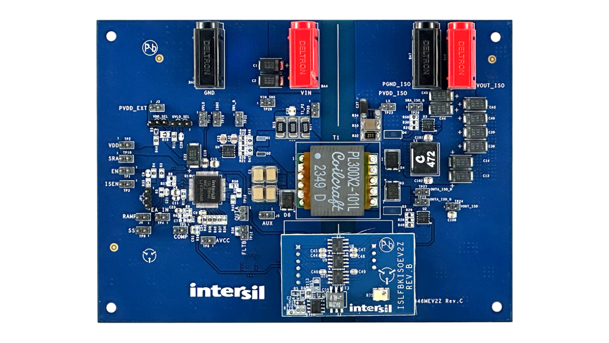 ISL73846MEV2Z Evaluation Board - Top
