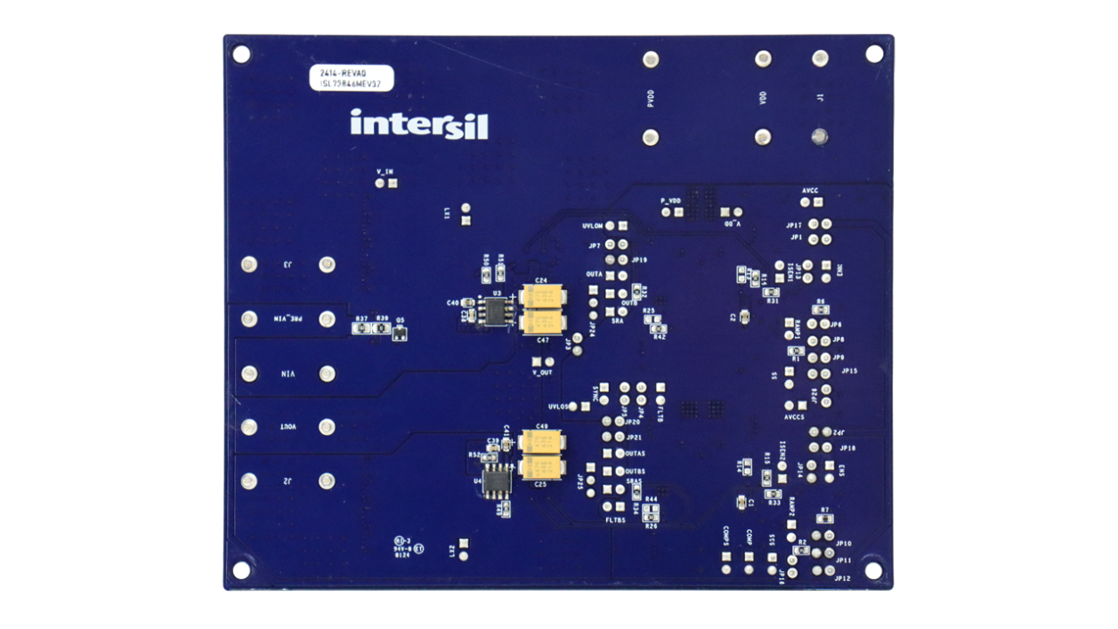 ISL73846MEV3Z Evaluation Board - Bottom