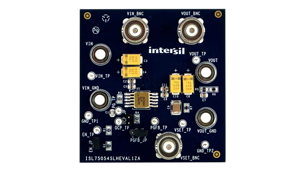 ISL75054SLHEVAL1Z Evaluation Board - Top