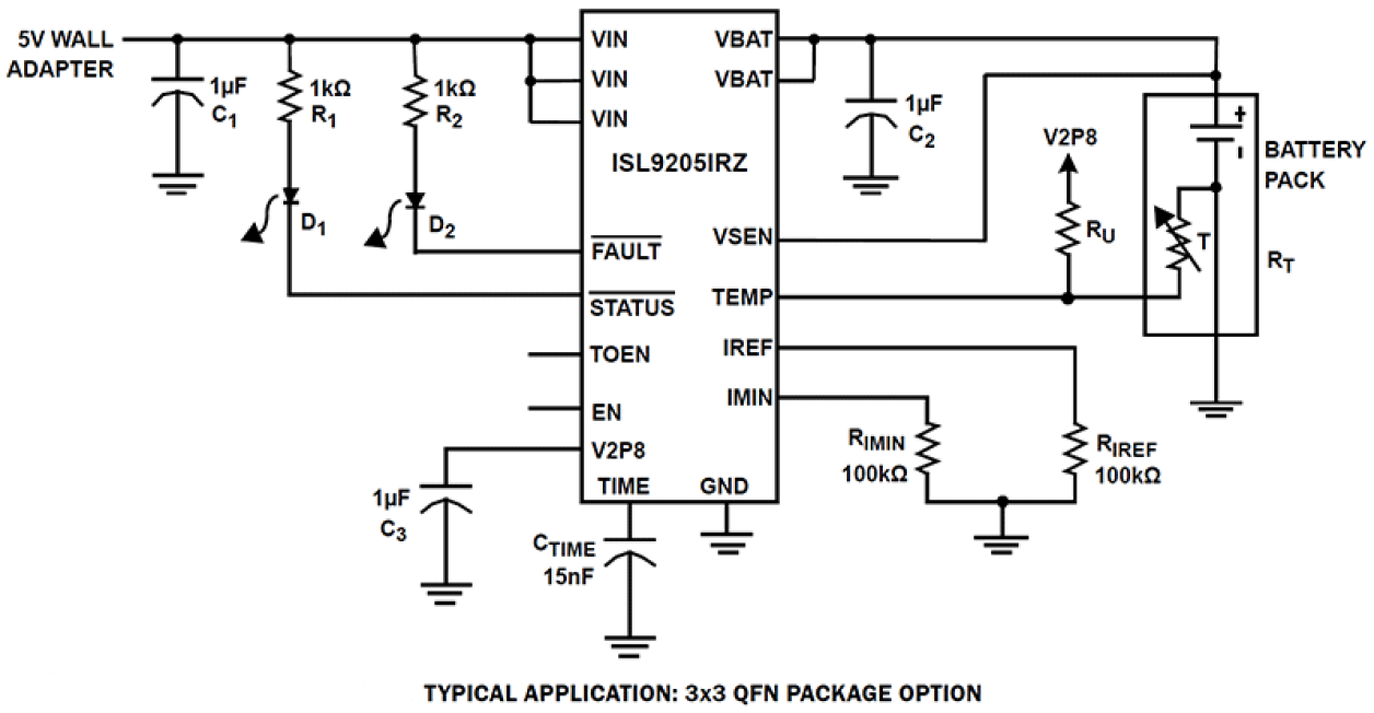 ISL9205_ISL9205x Functional Diagram