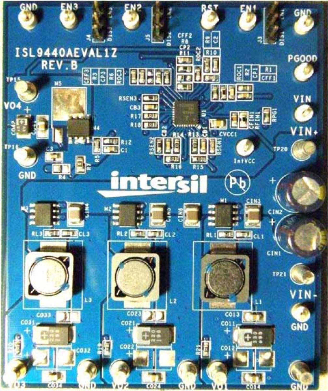 ルルページ ISL9440CEVAL1Z - Triple, 180° Out-of-Phase, Step-Down PWM and