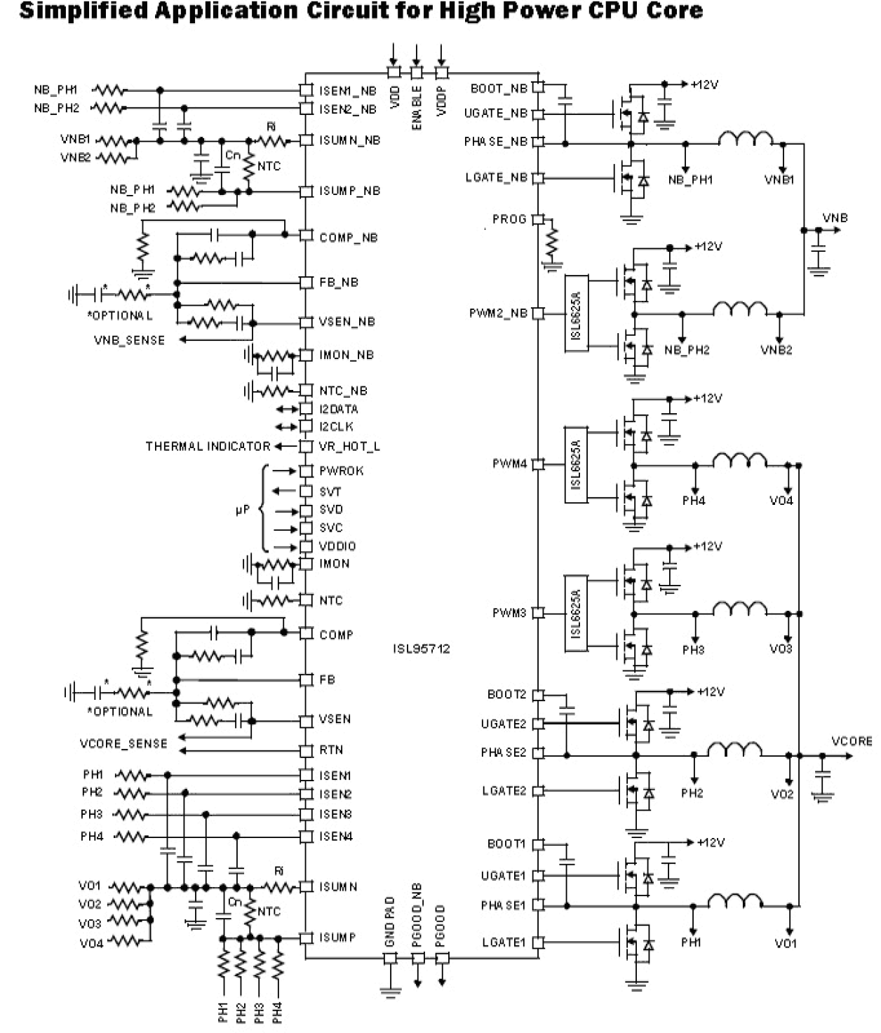 ISL95712 Functional Diagram