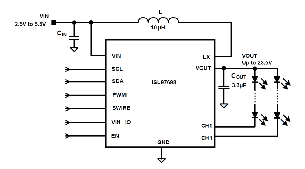 ISL97698 Functional Diagram