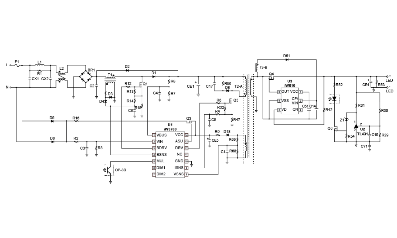 iW3700+iW610 Typical Applications Diagram