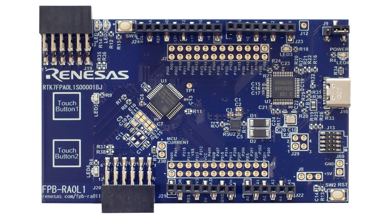 FPB-RA0L1 Evaluation Board - Top