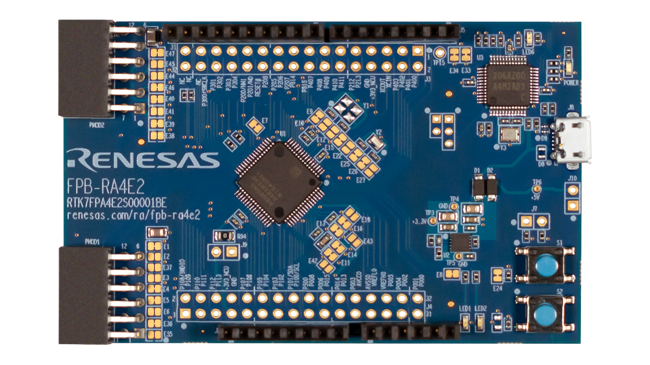 FPB-RA4E2 Fast Prototyping Board - Top