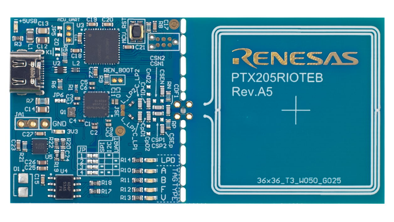 PTX205RIOTEB Evaluation Board - Top