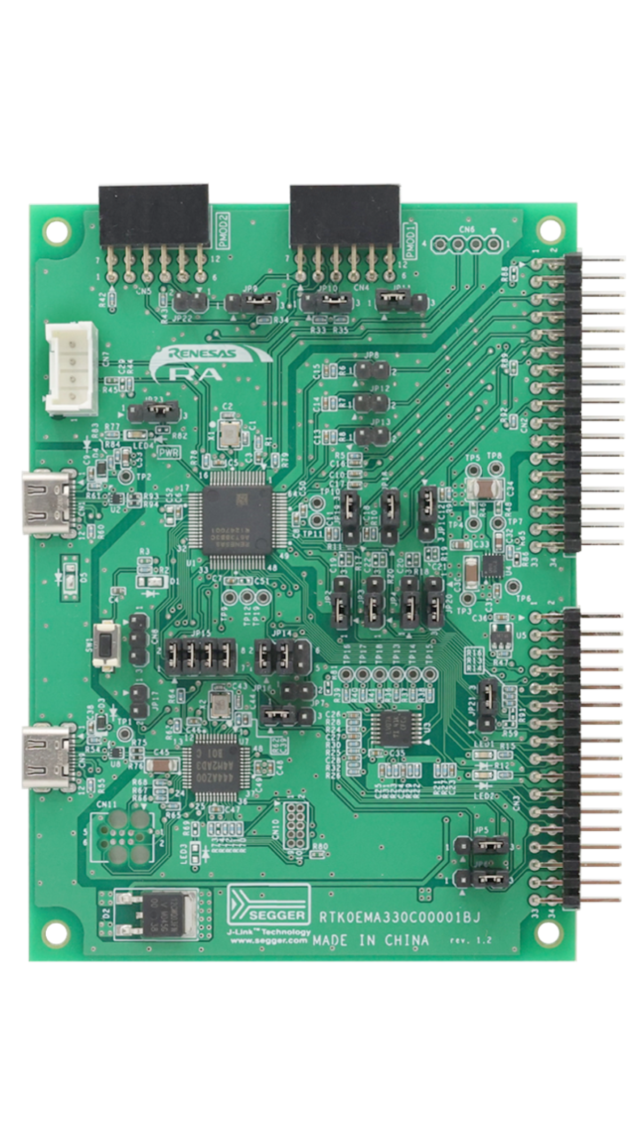 MCB-RA6T3 Development Board - Top