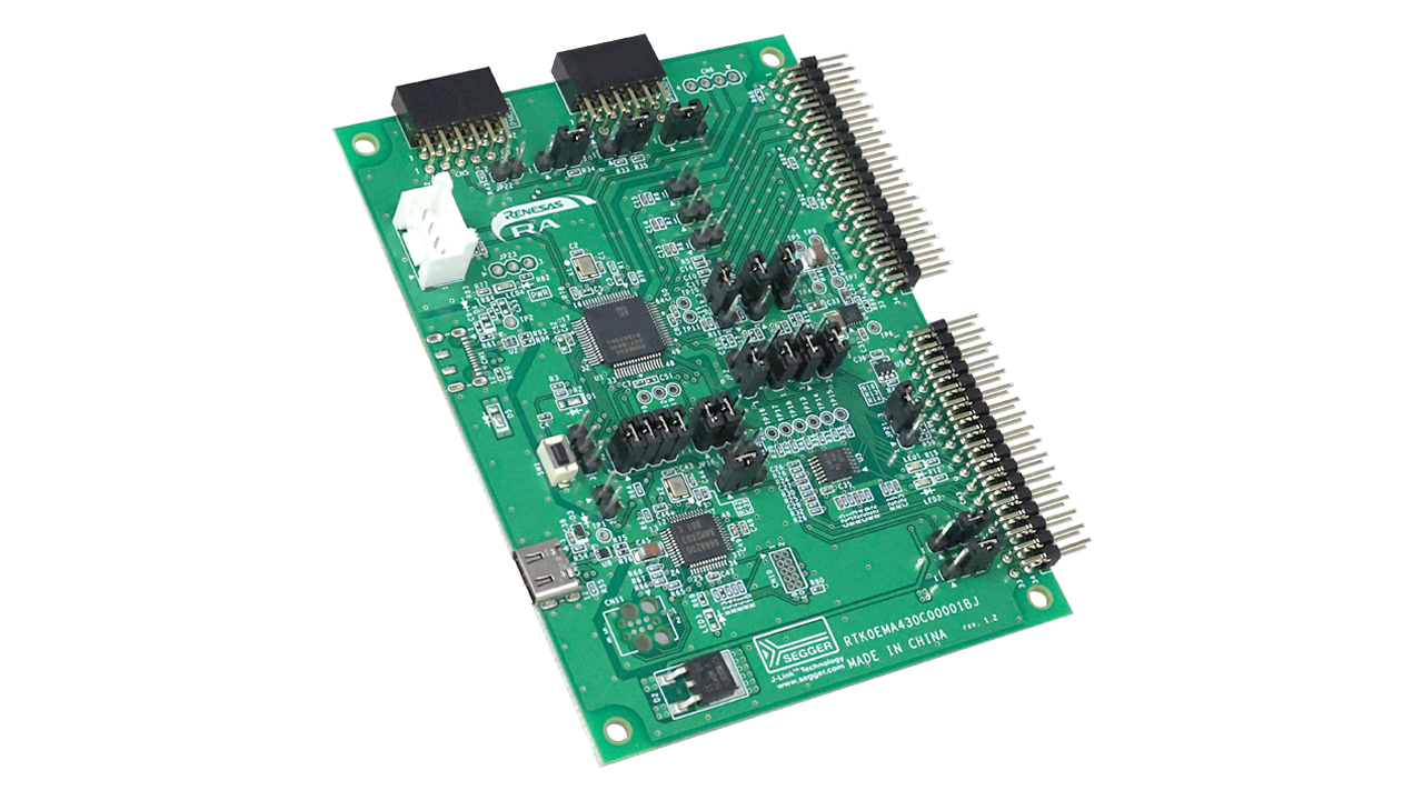 MCB-RA4T1 Development Board - Angle