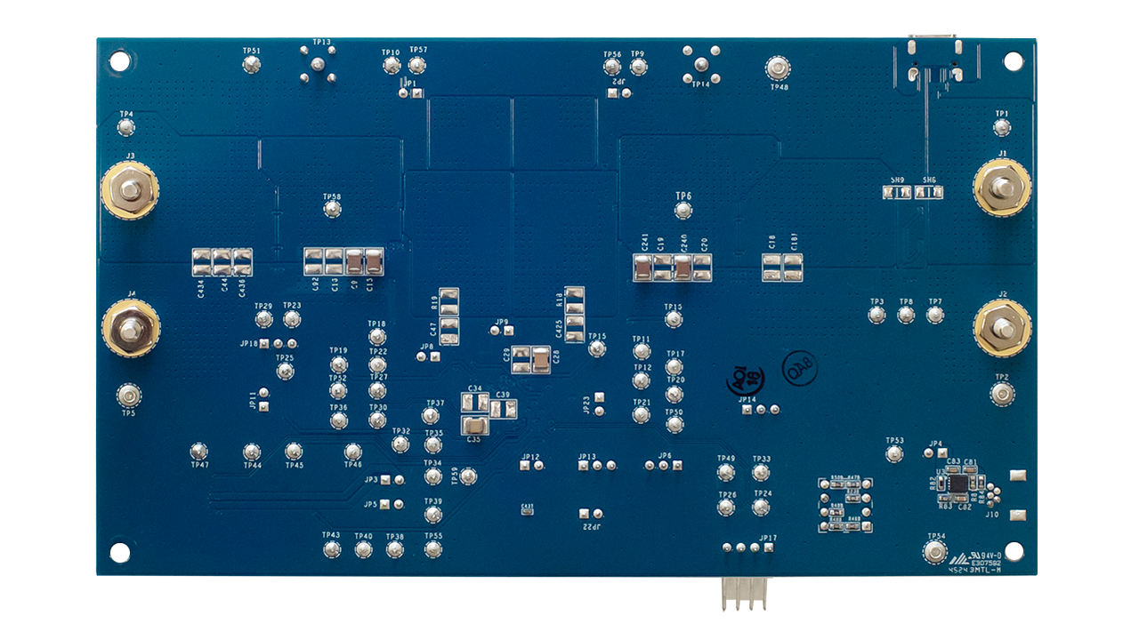 Bottom view of the RTKRB86848DE0000BU Evaluation Board.