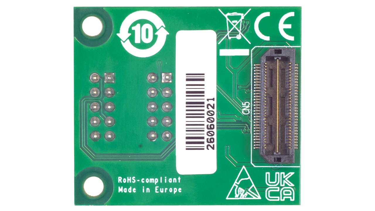The bottom view of the Y-COMMON-CANXL extension board.