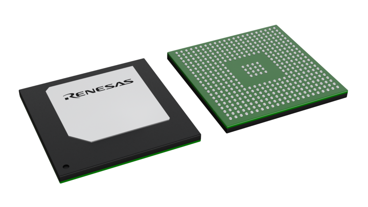 3D illustration featuring top and bottom views of HFBGA chip package with 436 lead count.