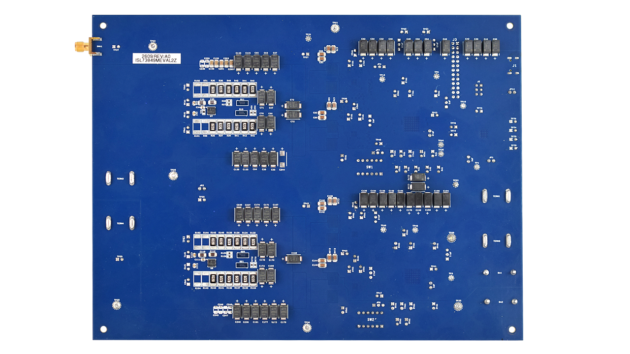 ISL73849MEVAL2Z4 Rad Tolerant PWM Controller with PMBus Evaluation Board for XQRVC1902 - Bottom