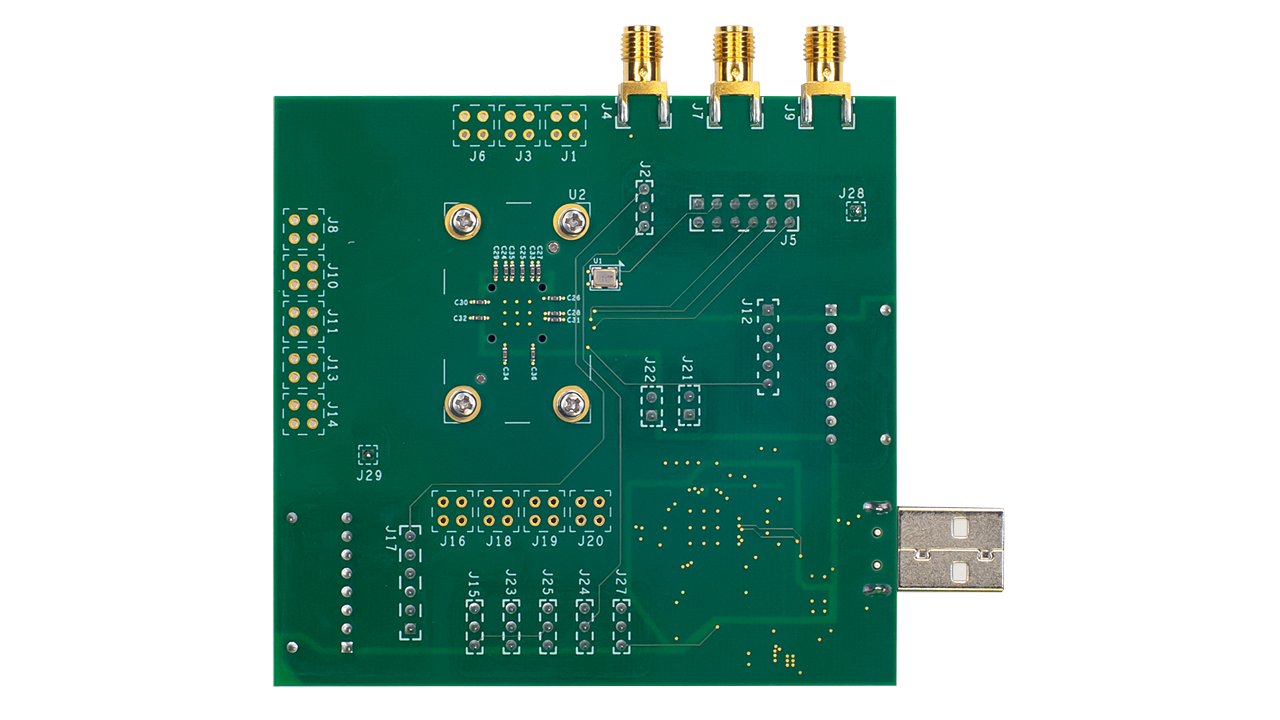 RC31312-PROG board’s bottom view.