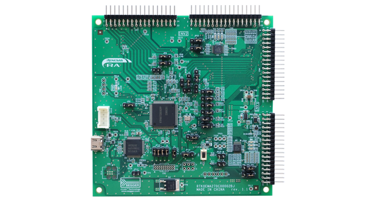 MCB-RA6T2 Development Board - Top