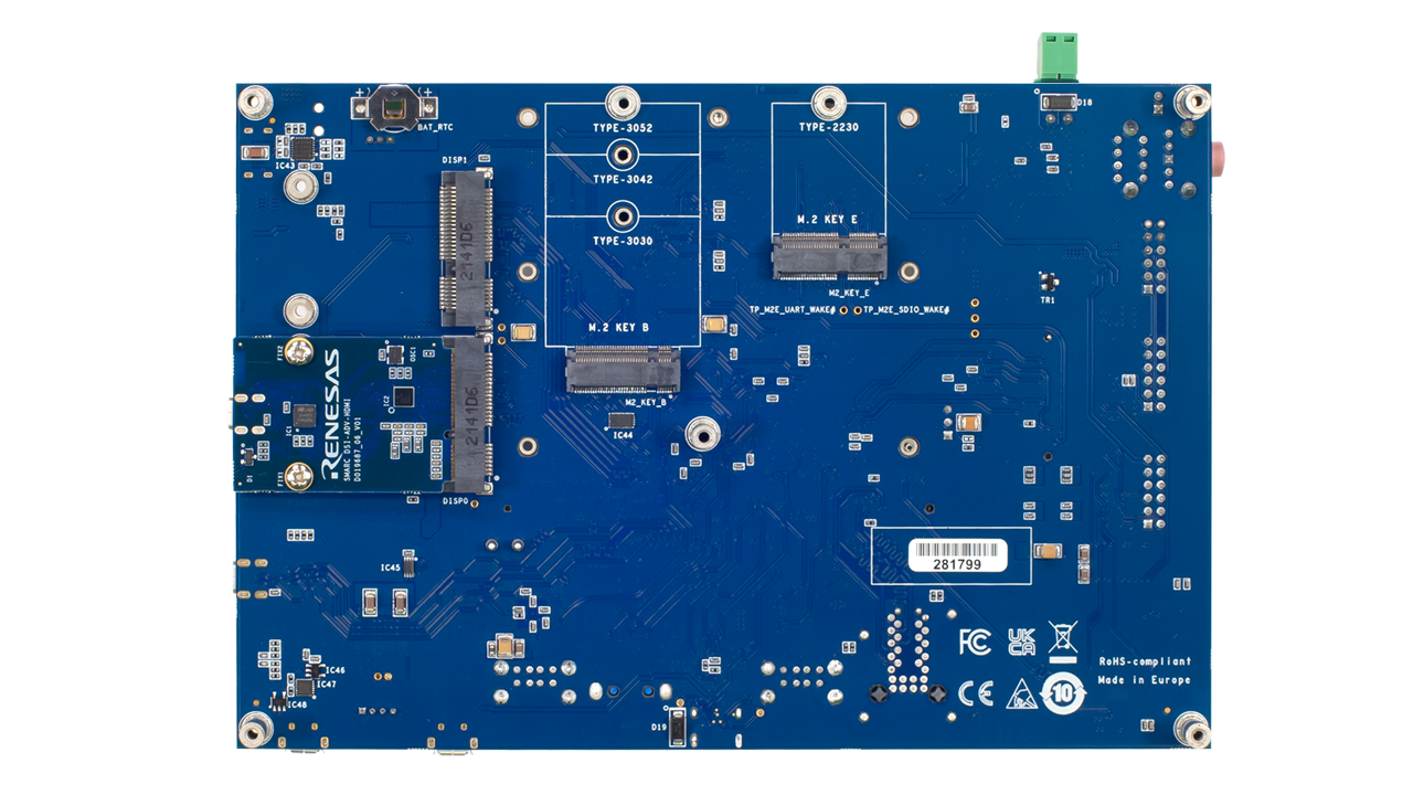 RTK9846L46S01000BEボードの裏面。
