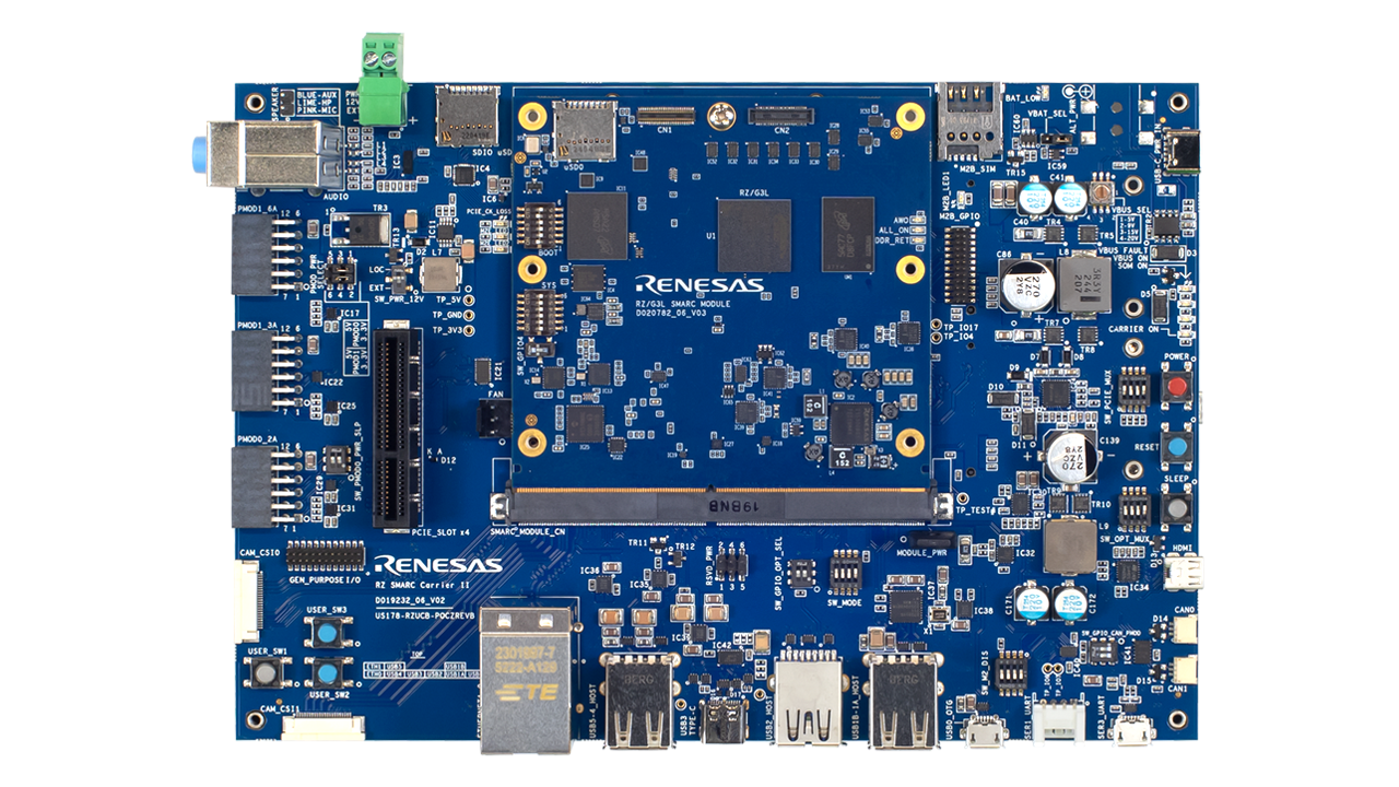 RTK9846L46S01000BEボードの表面。