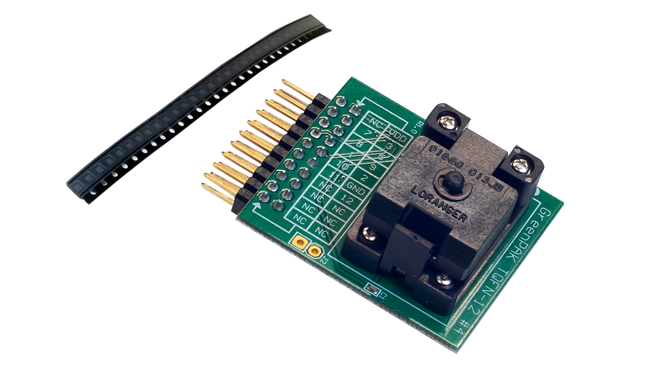 SLG46801V-PR-SKT開発ボード（ストリップ付き）