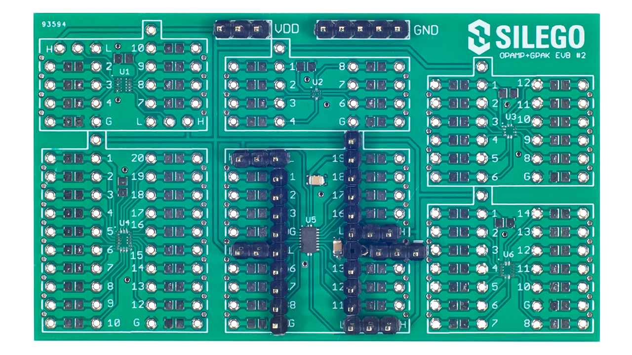 SLG88104V-EVB Evaluation Board - Top