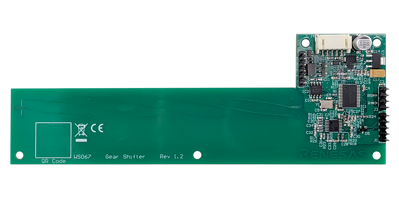 WS067-GEARSHFT-REFZ Gear Shifter Reference Design Board - Top