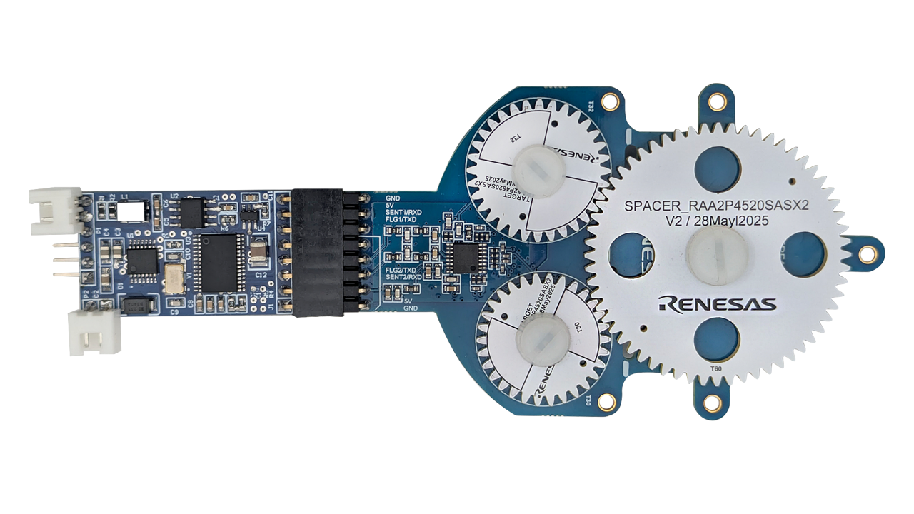 Top view of WS129-SAS-REFZ reference design.