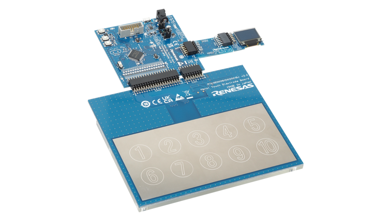 Metal Touch Solution Reference Design Boards Connected - Top
