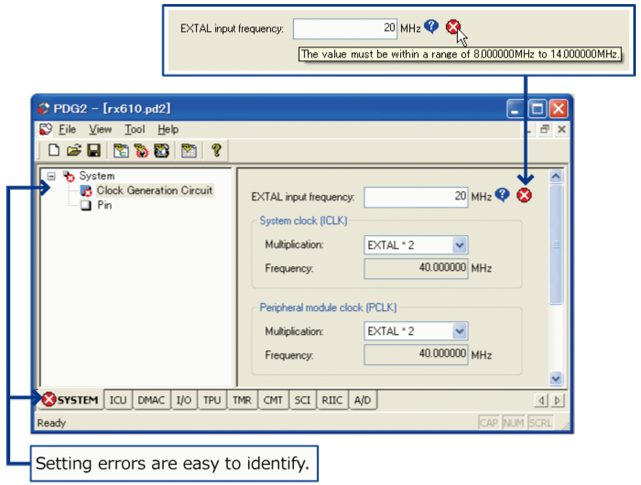 Advanced setting method using popup window (V.2 only)