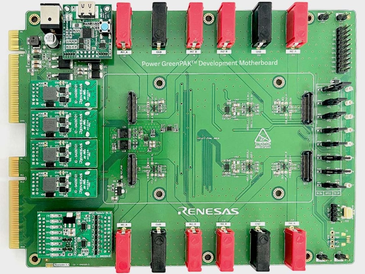 SLG5PGPDM - Power GreenPAK開発マザーボード | Renesas ルネサス