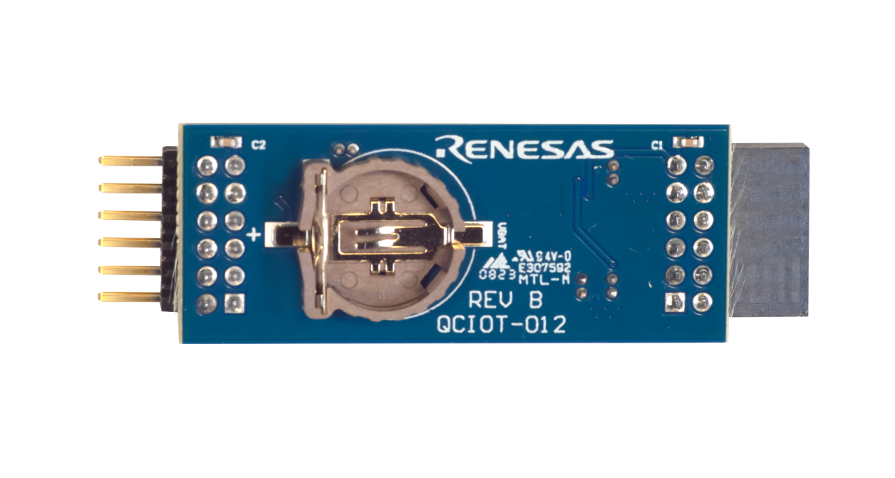QCIOT-RTC22MPOCZ Low Power RTC with Battery Backed SRAM Board - Bottom