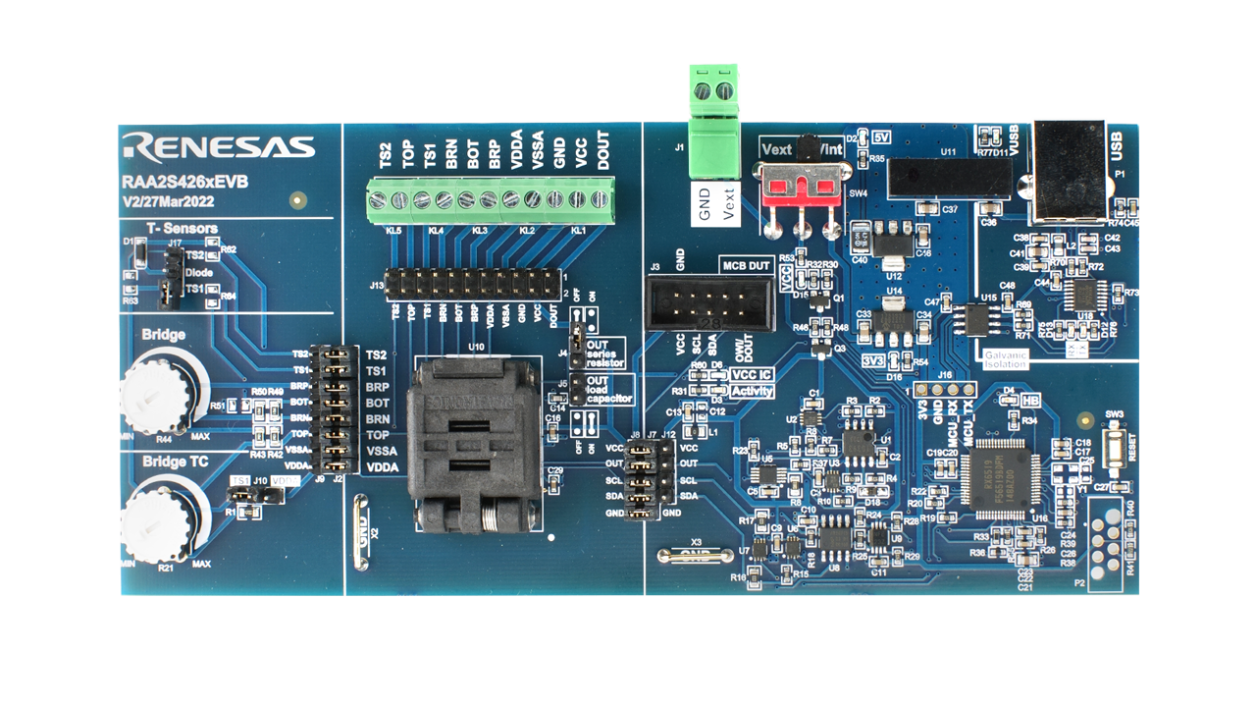 RAA2S426xEVB Evaluation Board - Top