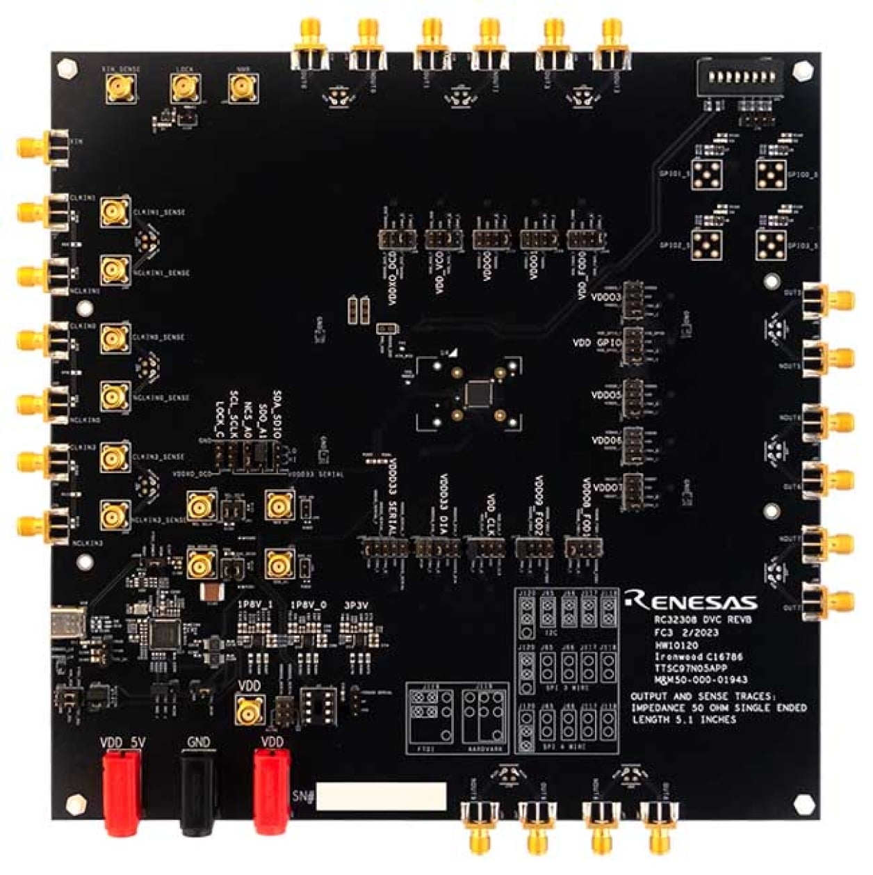RC32308A-EVK - FemtoClock™ 3 8-Output Jitter Attenuator and Multi