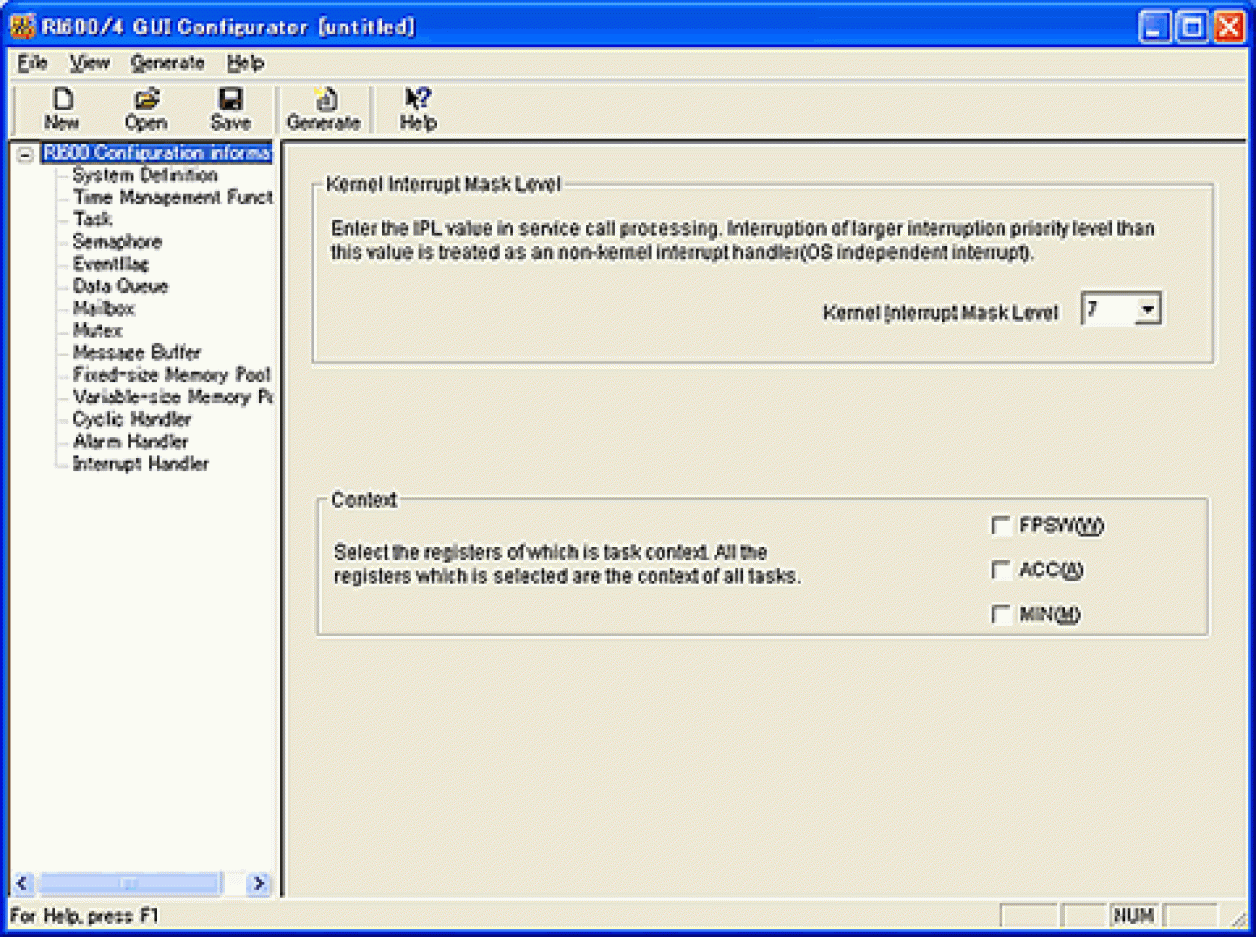 Screen Image: Configurator RI600/4