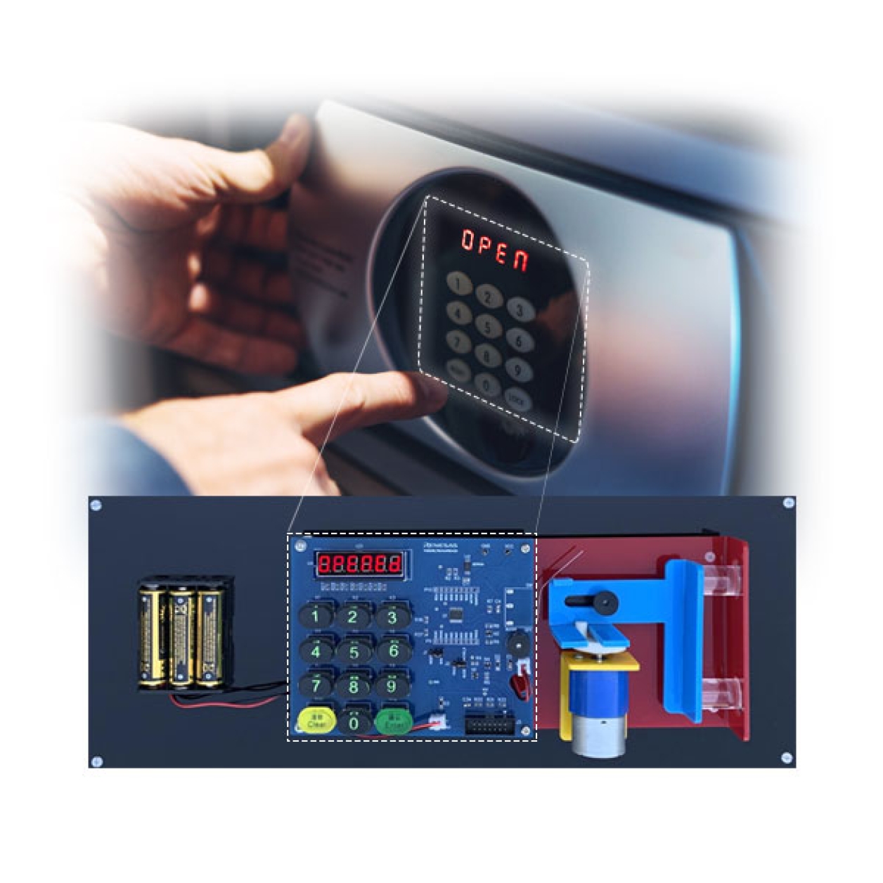 RL78G1N-ESAFE-REF - LED表示付電子金庫 | Renesas ルネサス