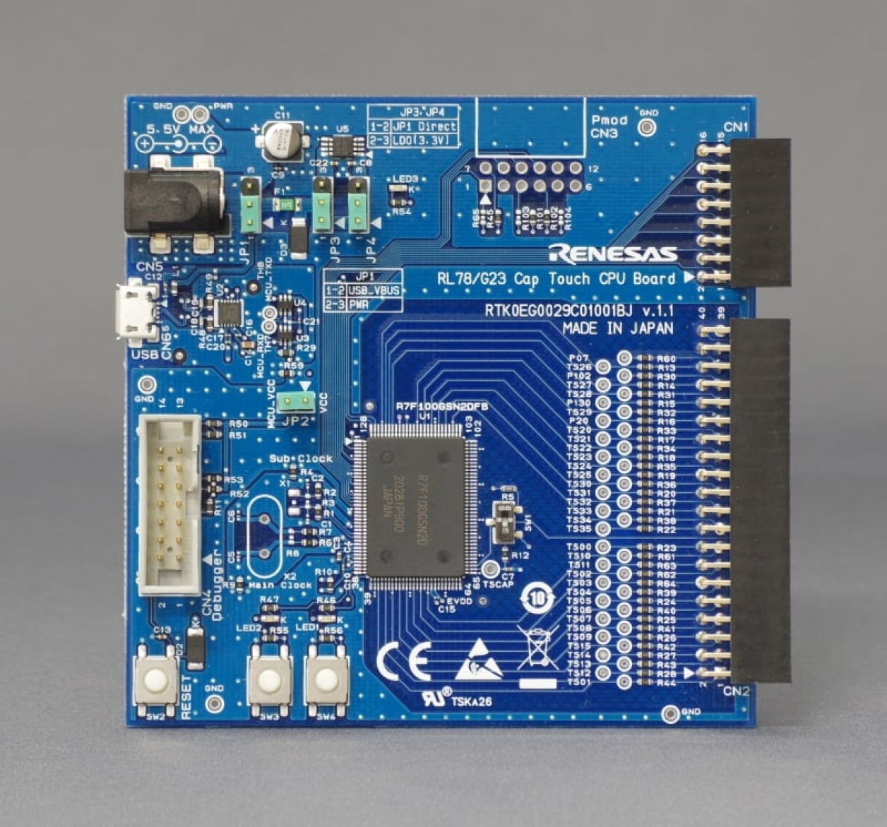 RSSK-RL78G23 - Capacitive Touch Evaluation System for RL78/G23