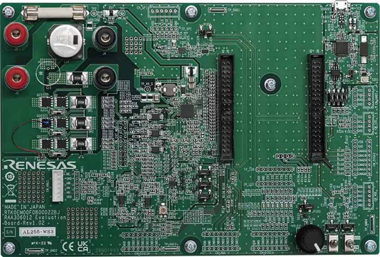 RAA306012 3-Phase Smart Gate Driver Evaluation Board - Top