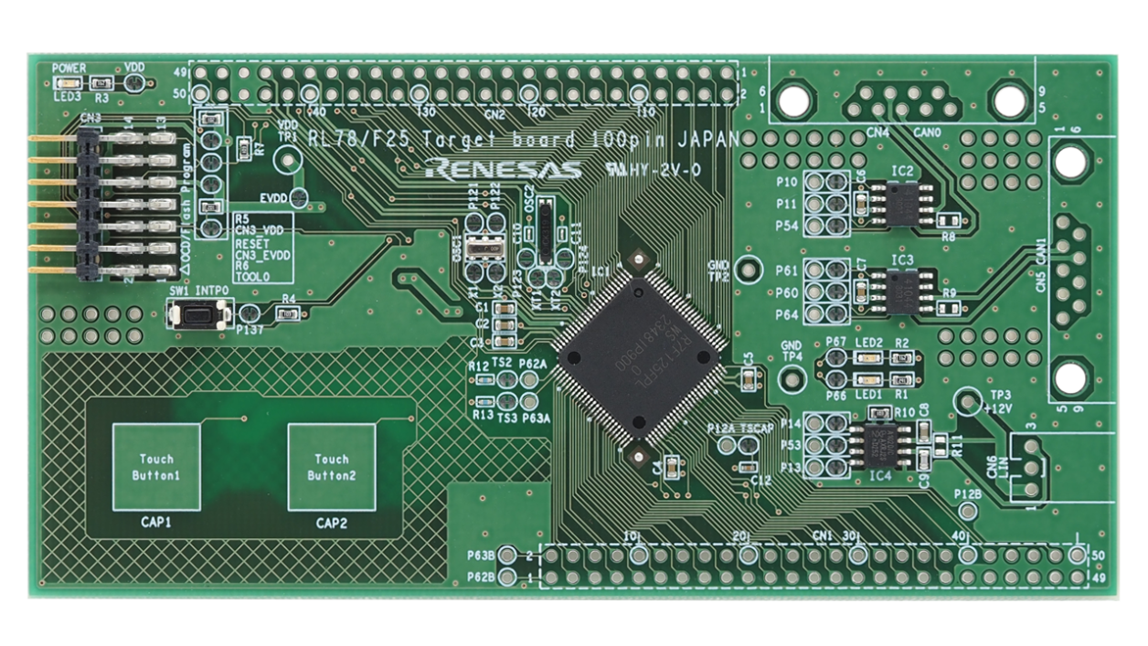 RTK7F124FPC01000BJ Evaluation Board - Top