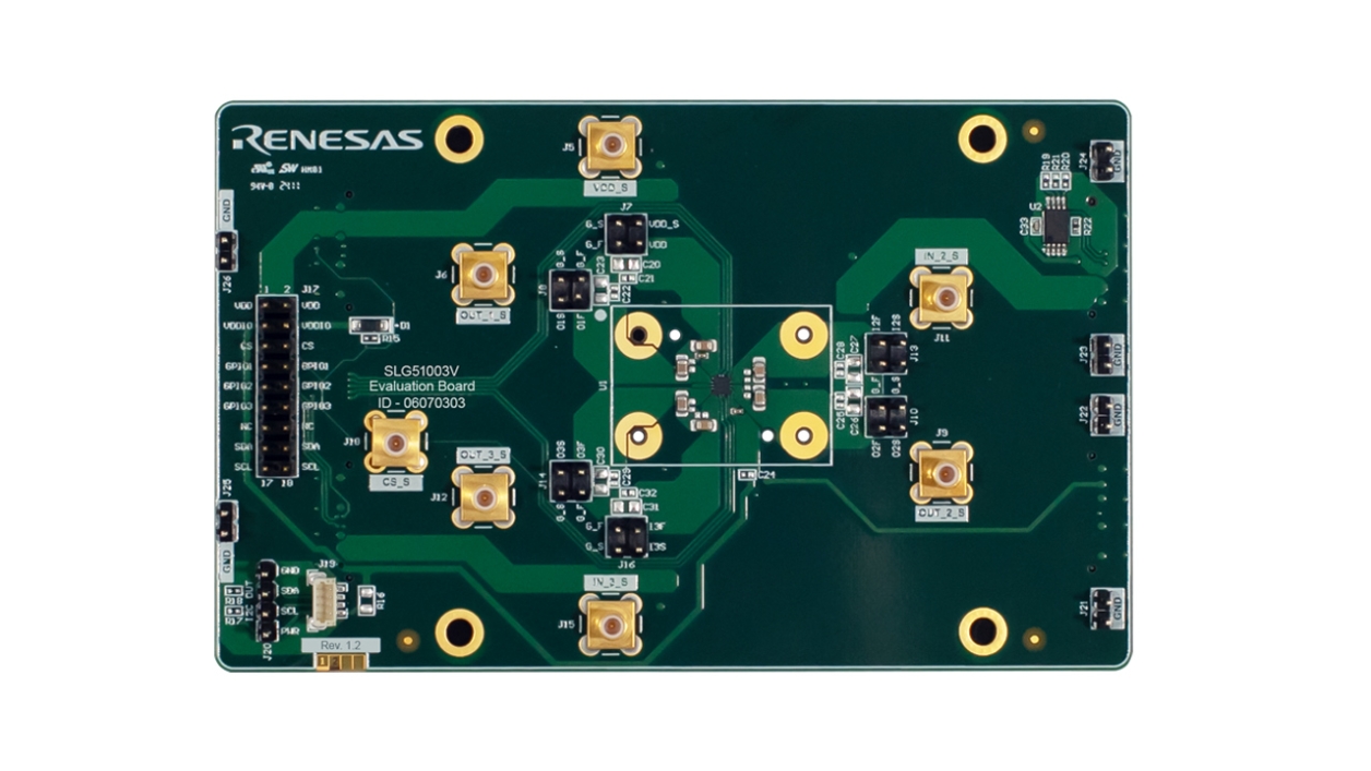 SLG51003V-EVB Power GreenPAK Evaluation Board - Top