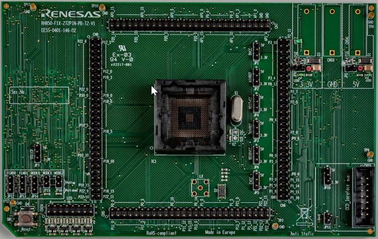 Y-RH850-F1X-272PIN-PB-T2-V1 - RH850/F1x 272pin Piggyback Board of