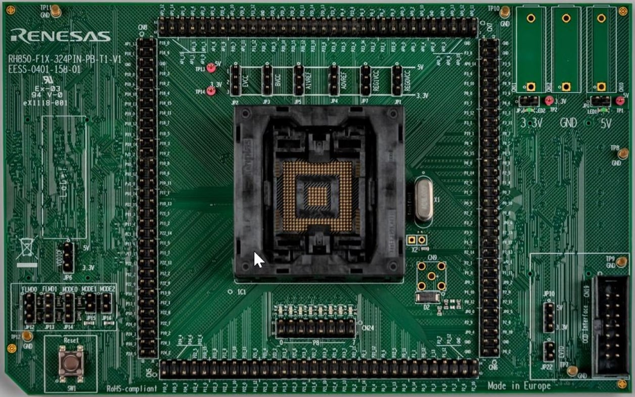 Y-RH850-F1X-324PIN-PB-T1-V1 - RH850/F1x 324pin Piggyback Board of