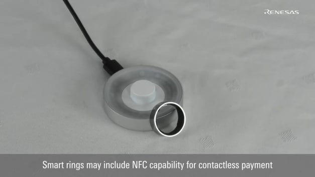 Smart Ring Wireless Charging with NFC: Renesas PTX130W and PTX30W