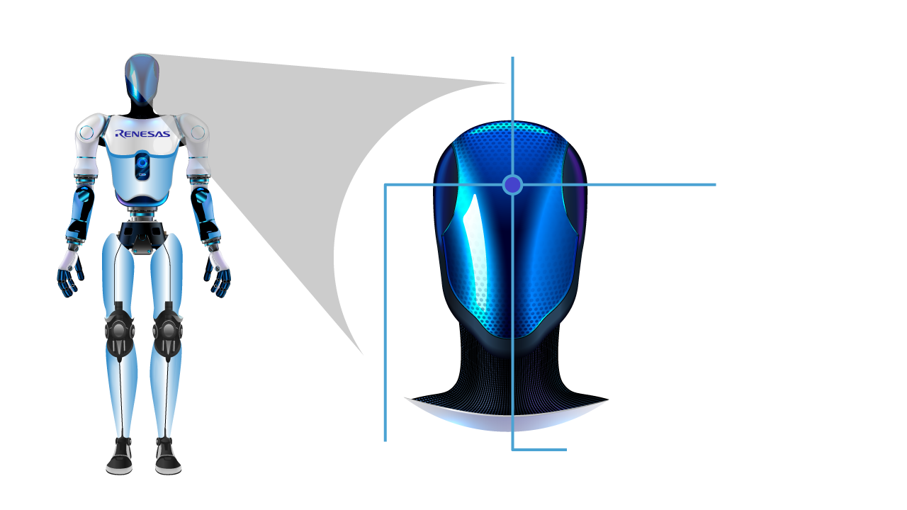Humanoid Robot Navigation Capability Illustration featuring navigation capabilities of a humanoid robot.