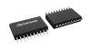 3D illustration featuring top and bottom views of SOIC chip package with 20 lead count.