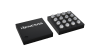 3D illustration featuring top and bottom views of WLCSP IC chip package with 16 lead count