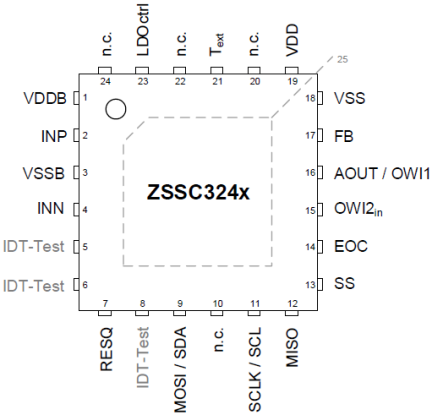 ZSSC3240 - Pinout